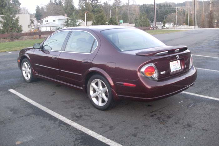 Red 2002 nissan maxima car video game